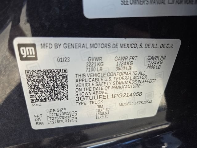 2023 GMC Sierra 1500 AT4X