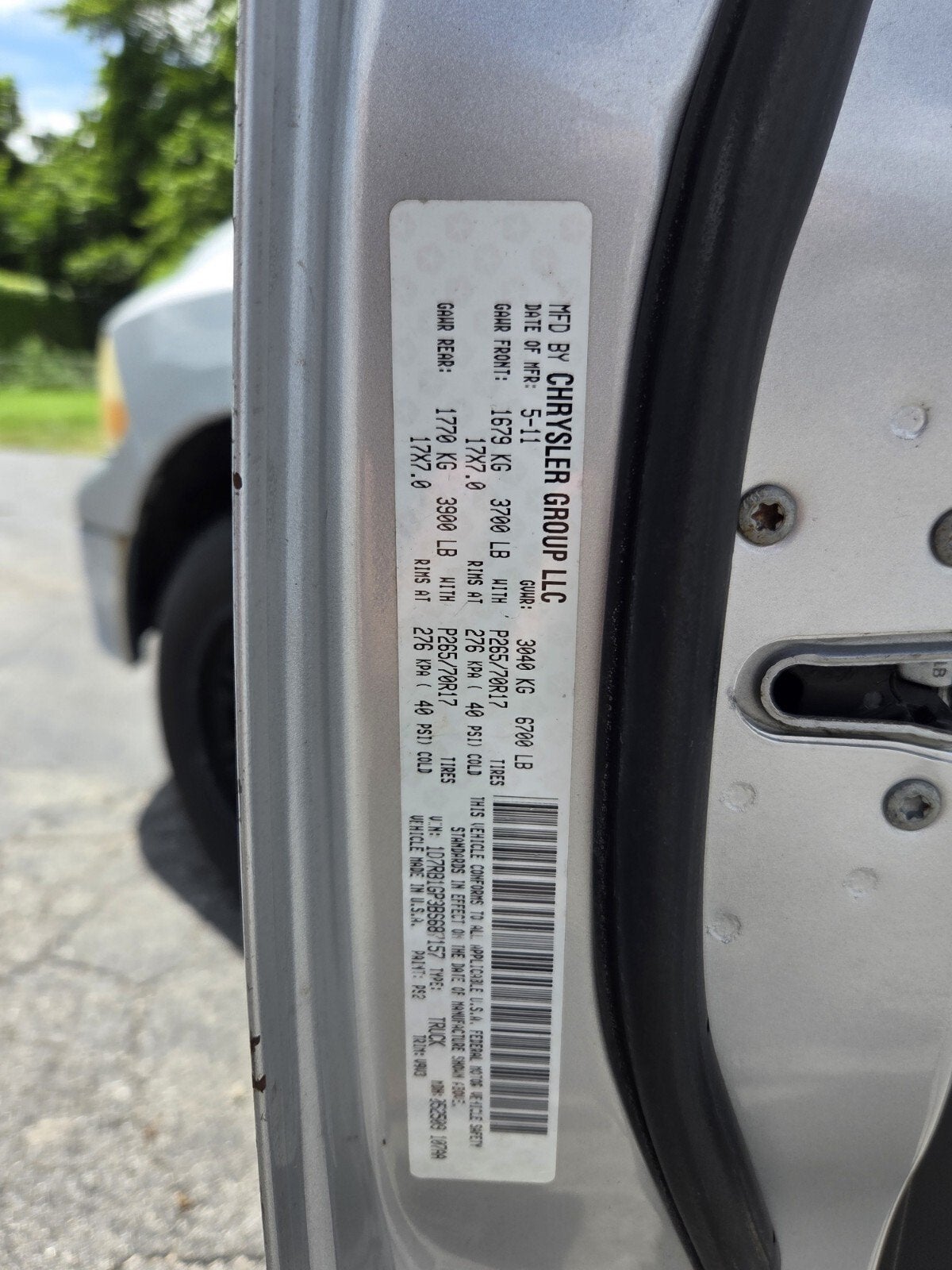 2011 RAM Ram 1500 SLT