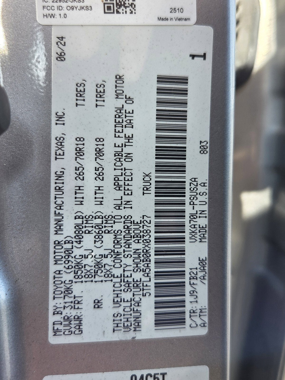 2024 Toyota Tundra SR5