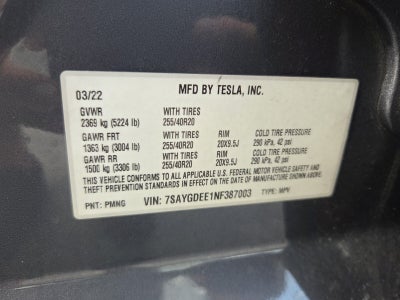 2022 Tesla Model Y Long Range Dual Motor All-Wheel Drive