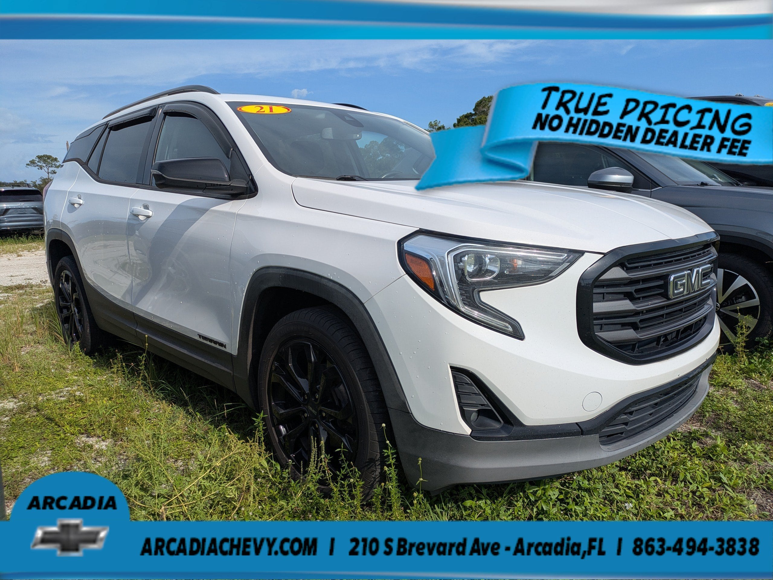Used 2021 GMC Terrain SLT with VIN 3GKALVEV2ML306479 for sale in Quincy, FL