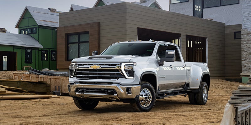 Chevrolet Silverado 2500HD parked at job site