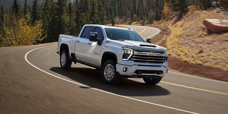 Chevrolet Silverado HD2500 driving on highway